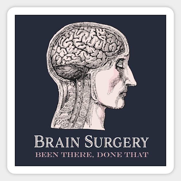 Brain Surgery Sticker by AntiqueImages